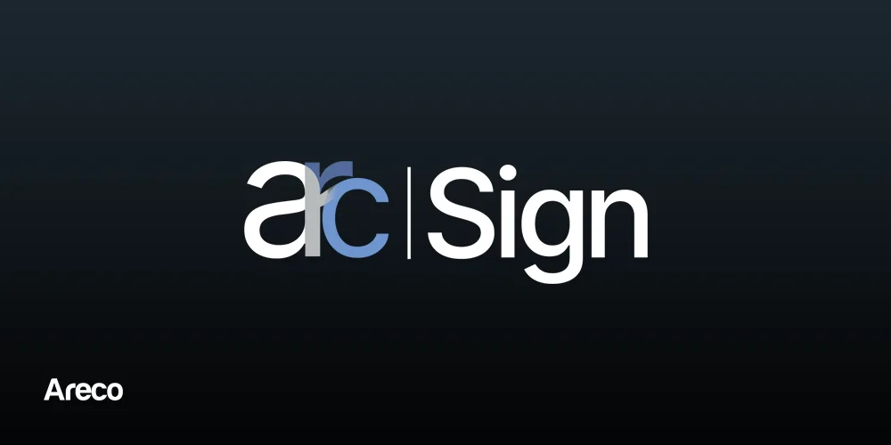 Areco lança o arcSign